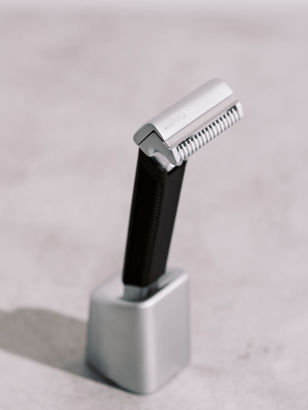 Grip Sleeve - Accessories - on razor in razor stand