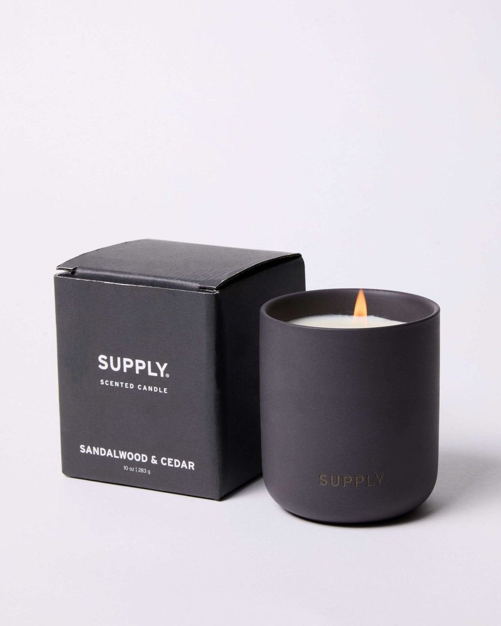 Razorloom Scented Candle - Sandalwood & Cedar with Box